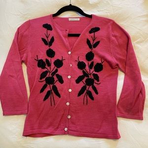 Cardigan with Embroidered Detail